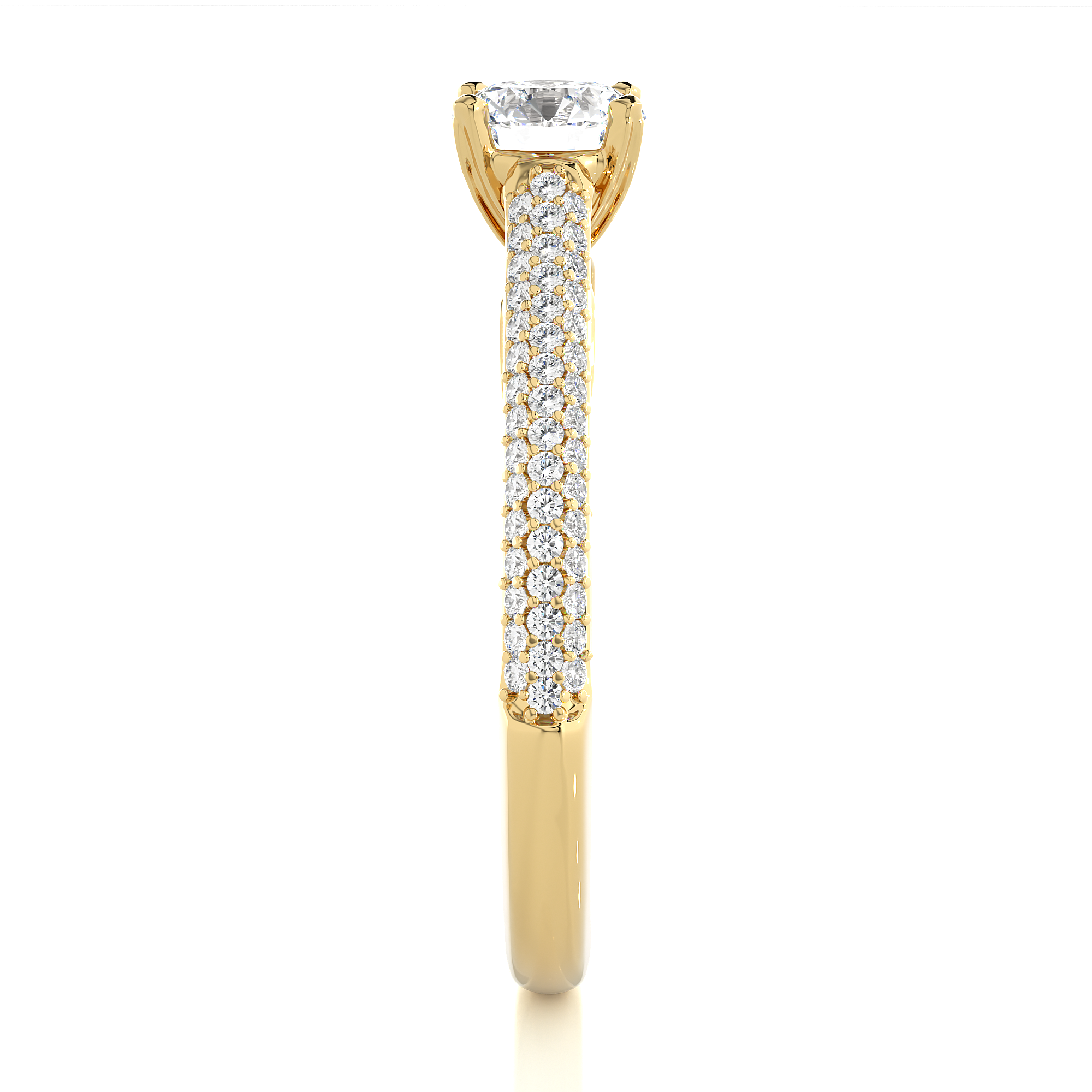 0.51 Carat H Color VS1 Clarity Diamond Studded Natural Diamond Ring.